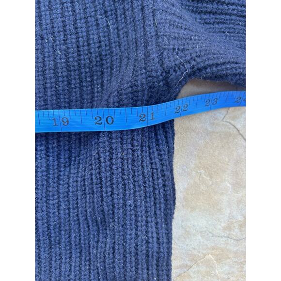 Vince Weekend Cardigan Button Up Wool and Cashmere Navy Sweater Size Large - Picture 7 of 7